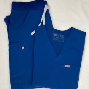 FIGS Royal Blue Scrub Set